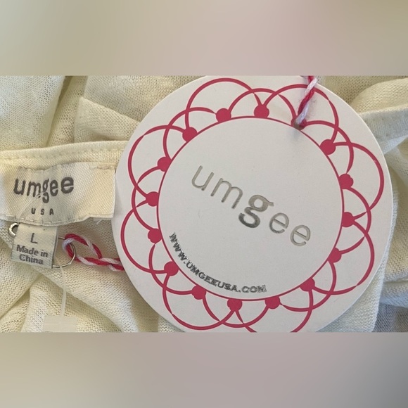 NWT umgee cold shoulder blouse top Sz large - Picture 5 of 5